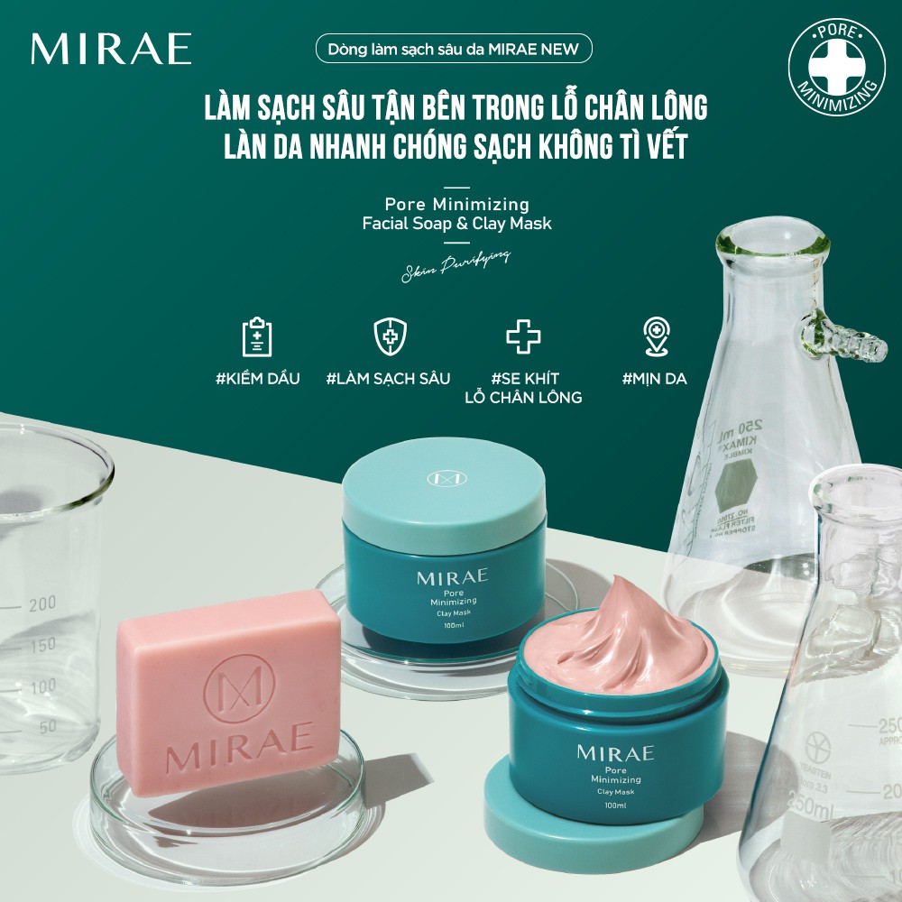 [CHÍNH HÃNG] MẶT NẠ BÙN KHOÁNG MIRAE PORE MINIMIZING CLAY MASK