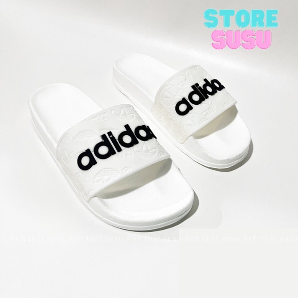 dép lê quai ngang nam nữ ba lá adidas 2022 das hàng cao cấp đẹp full box billl - Susu store