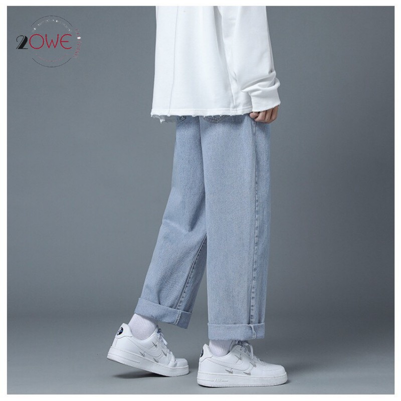 Quần jean đen nam baggy ống suông rộng dáng đứng vải jeans bò cao cấp 20WE SR01 hottrend 2022