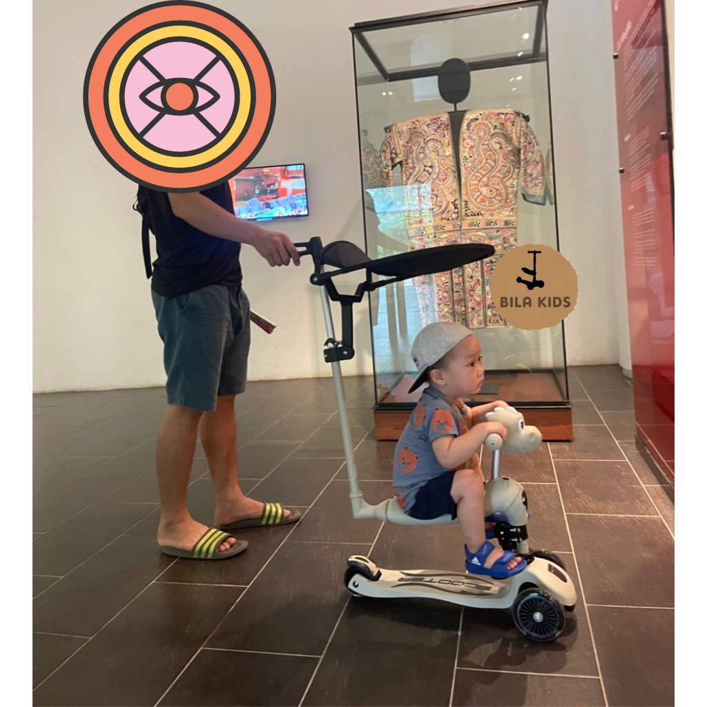 Xe Scooter chòi chân cho bé 3IN1 trượt đẩy tập đi có tay đẩy và đai vòng bảo vệ Scoot and ride, đồ chơi trẻ em BILA KIDS