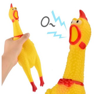 Đồ chơi cho chó bằng cao su hình con gà la hét, có 3 size lựa chọn DC016