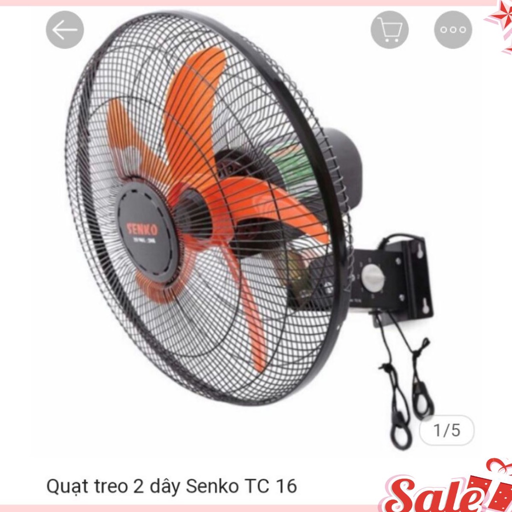 CÓ GRAB Quạt treo tường 2 dây SENKO TC16 bảo hành 24 tháng chính hãng.