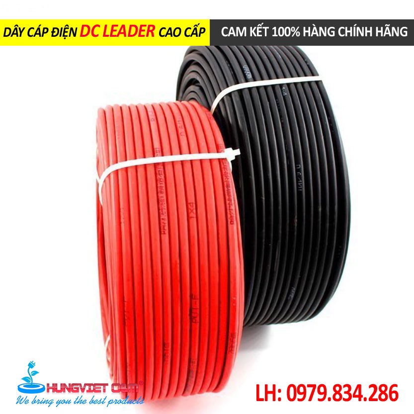 DÂY CÁP ĐIỆN DC LEADER CAO CẤP CHUYÊN DỤNG CHO NĂNG LƯỢNG MẶT TRỜI - / - HÀNG CHÍNH HÃNG