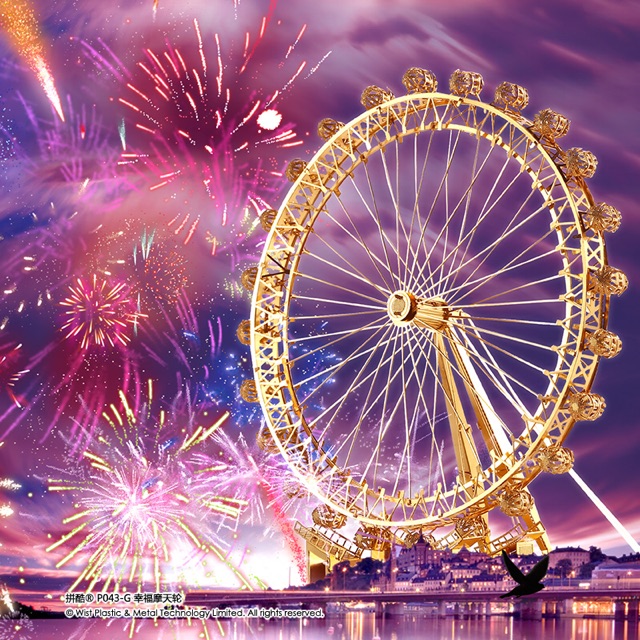 📌 Mô hình lắp ghép kim loại 3d  Mắt London 🎡