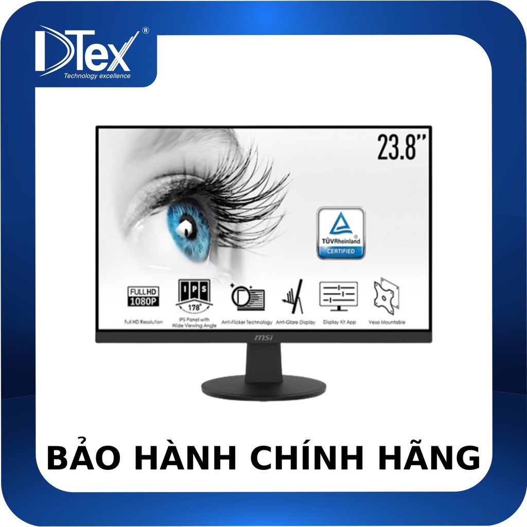 Màn hình máy tính MSI PRO MP242 23.8 inch FHD IPS - Hàng Chính Hãng - HÀNG CHÍNH HÃNG