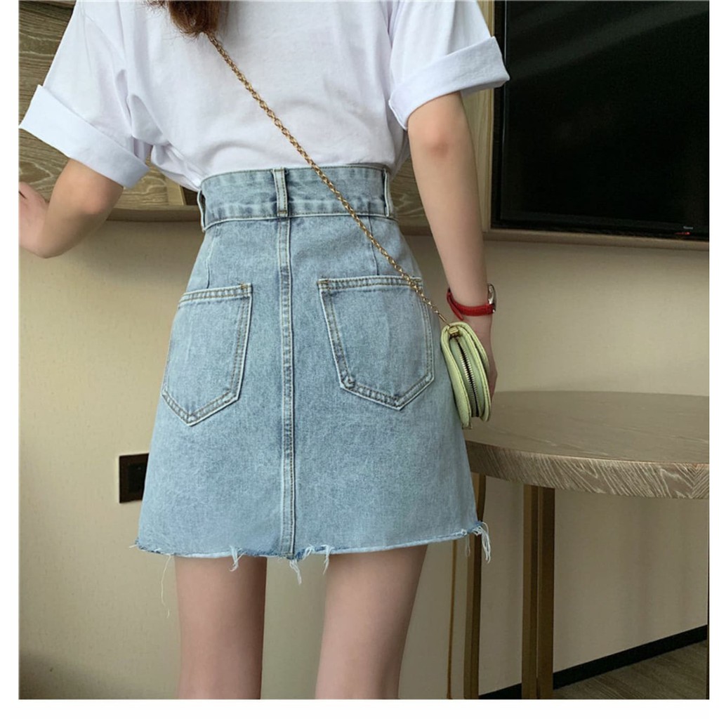 [SALE] Chân váy bò chữ A hàng QUẢNG CHÂU | BigBuy360 - bigbuy360.vn