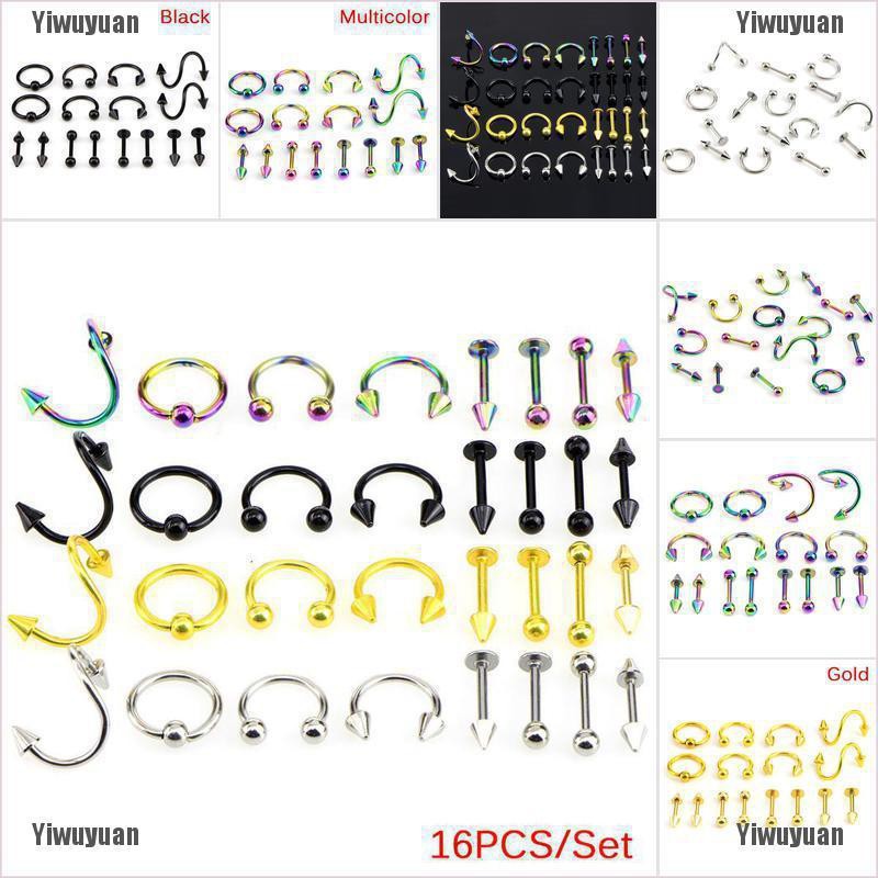 Bộ 16 Món Đồ Thời Trang Cá Tính Bằng Inox