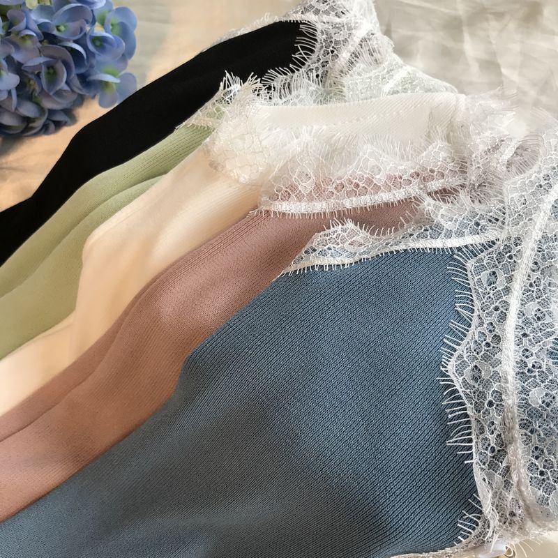 Áo Tank Top dệt kim thiết kế màu trơn thanh lịch | BigBuy360 - bigbuy360.vn