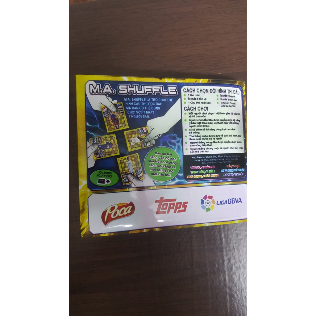 - Bộ thẻ in Match Attax Huyền thoại Tây Ban Nha Poca