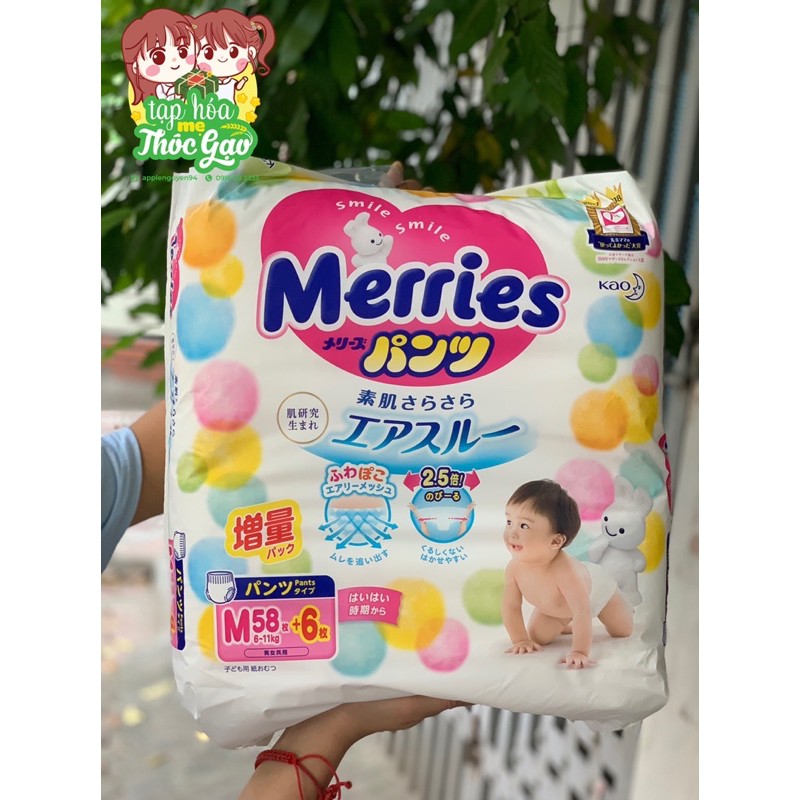 (Cộng miếng - Jumbo) Bỉm Merries nội địa Nhật bản đủ size Nb96 S88 M68 M64 L50 XL44 XXL28 applenguyen94