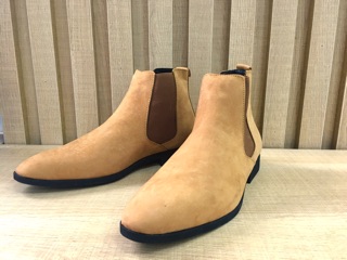 [TẶNG LÓT TĂNG CHIỀU CAO] Chelsea Boot Da Lộn Vàng Bò