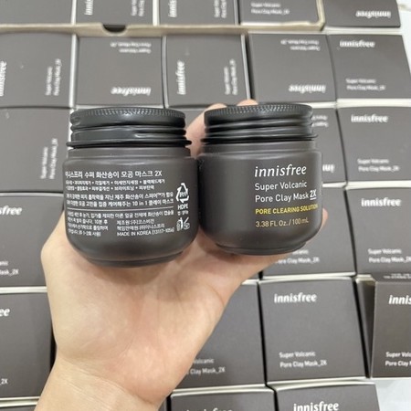 Mặt nạ đất sét Super Volcanic pore clay mask 2X innisfree 100ml