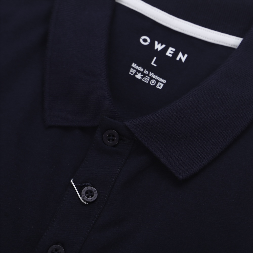 Áo polo Nam ngắn tay Owen Bodyfit Navy - APV220978