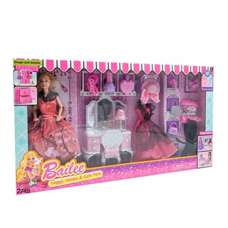 Bộ đồ chơi búp bê barbie thay đồ cho bé