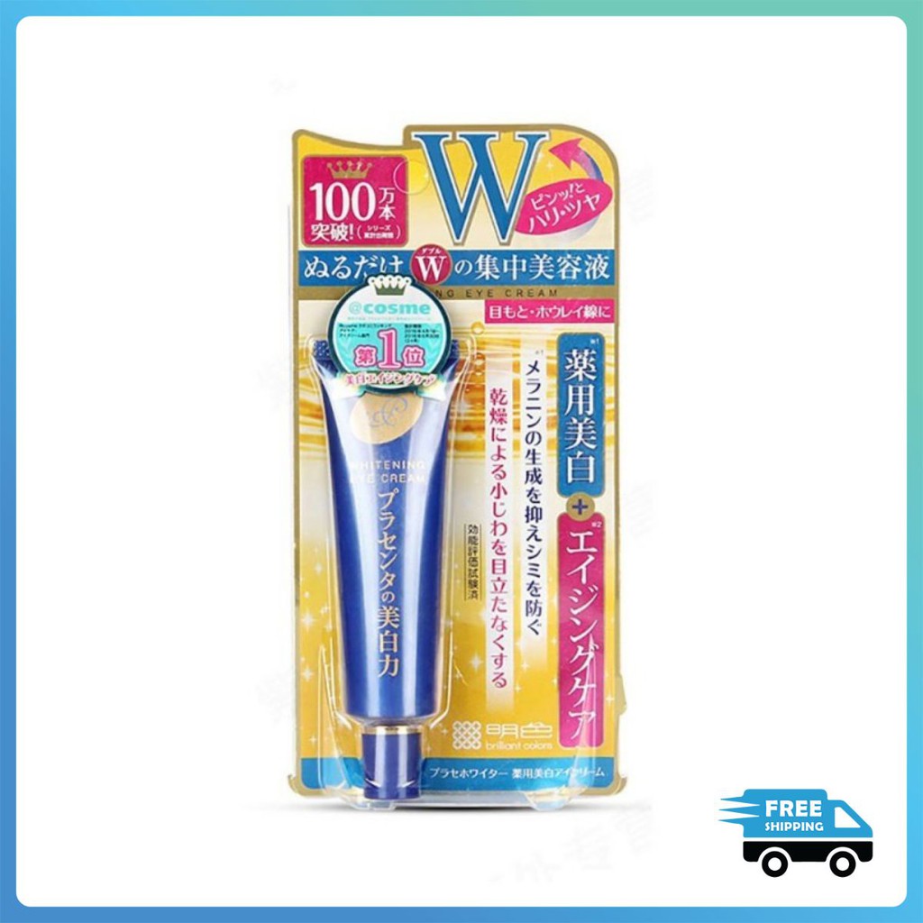 Kem Mắt Meishoku Whitening Eye Cream 30g hàng nội địa Nhật