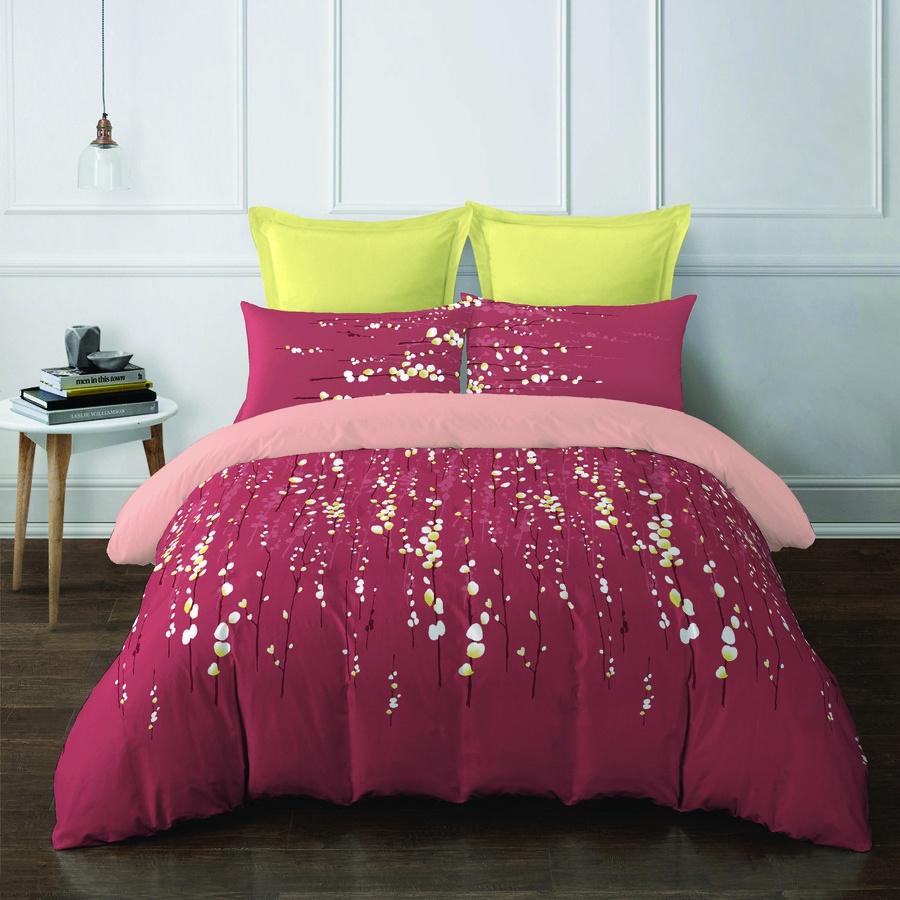 Bộ chăn ga áo gối Micro Satin NV Ellie 1m6x2m 1m8x2m +30cm