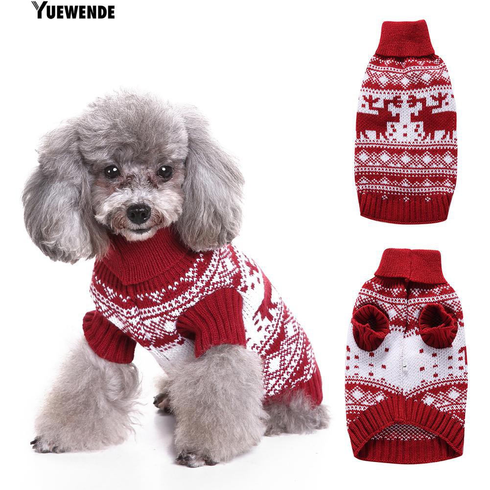 Áo hoạ tiết giáng sinh, thiết kế đơn giản hợp thời trang cho thú cưng