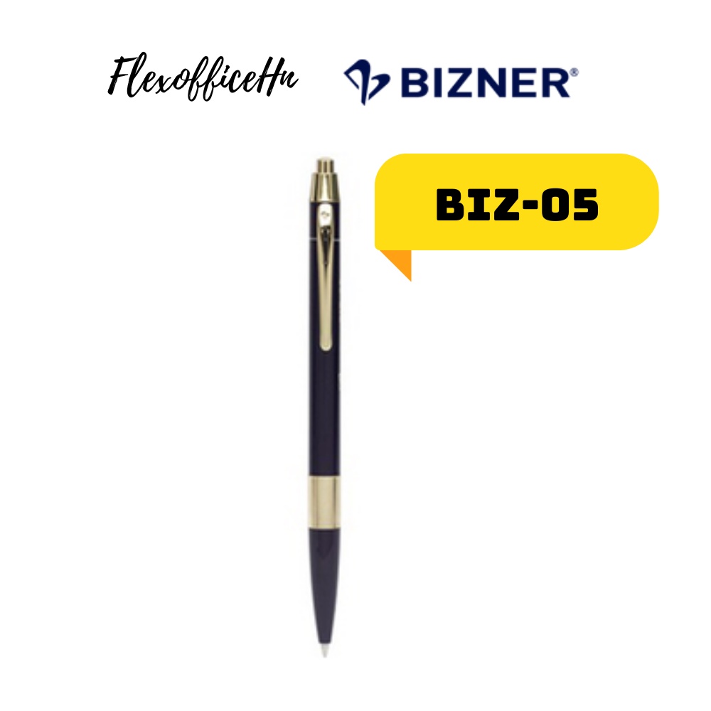 Bút bi cao cấp Bizner BIZ-05 - xanh, cán xanh nhạt, hộp 1