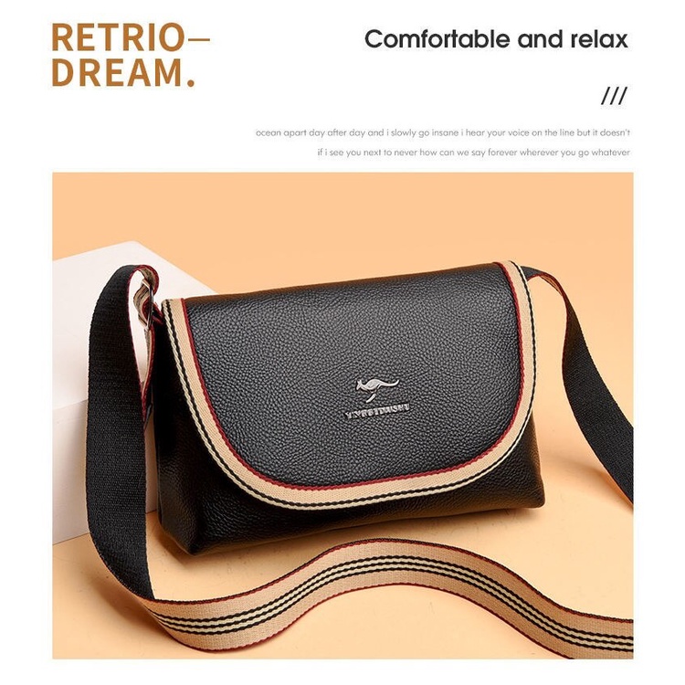Túi Xách Da Đeo Chéo Phong Cách retro Thời Trang Cho Nữ* & ** &