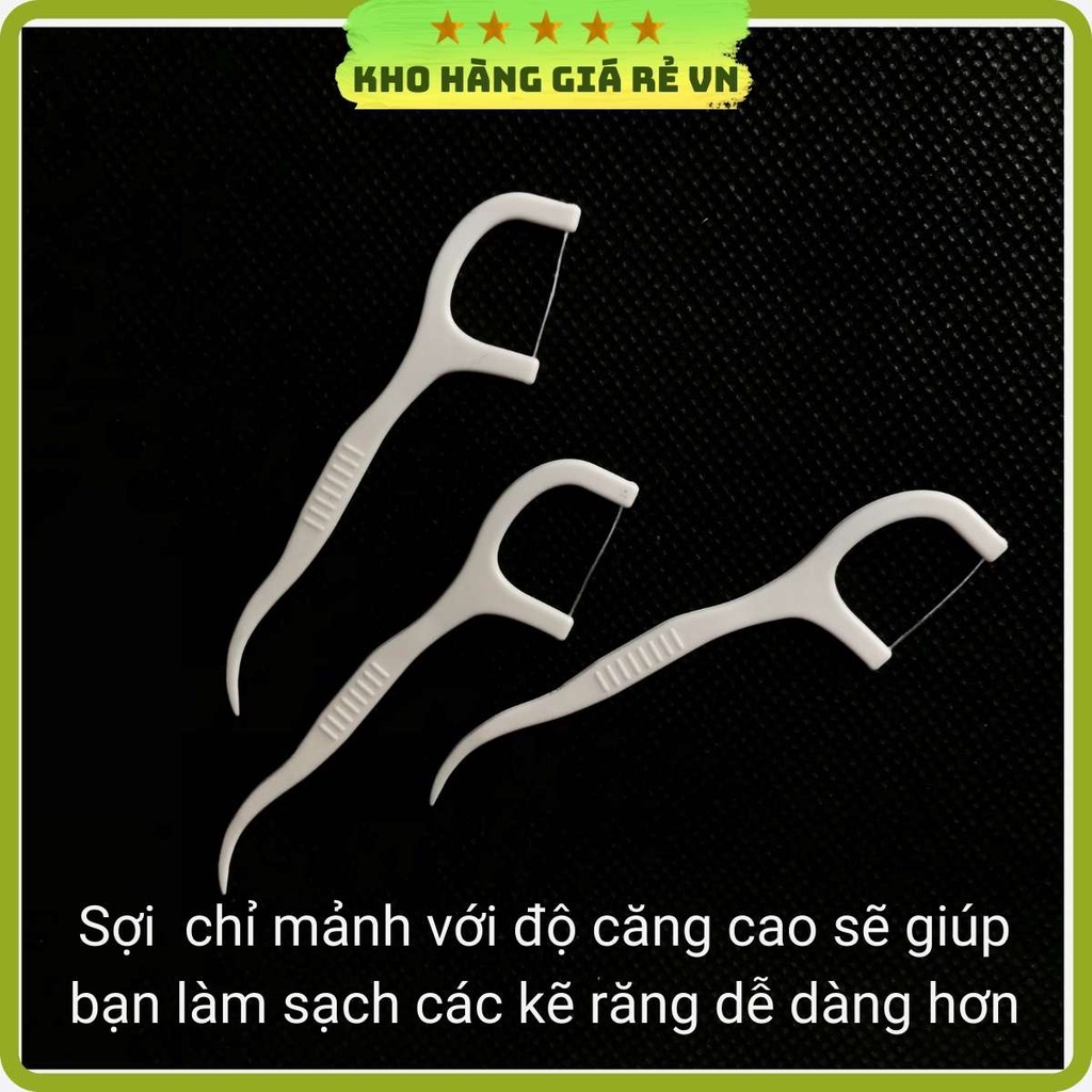 Tăm chỉ nha khoa tiệt trùng hộp 50 chiếc chất lượng cao sợi chỉ mảnh