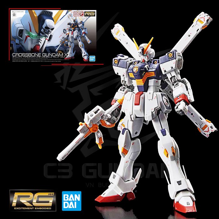 MÔ HÌNH LẮP RÁP RG 31 1/144 CROSSBONE GUNDAM X1 GUNDAM BANDAI UC