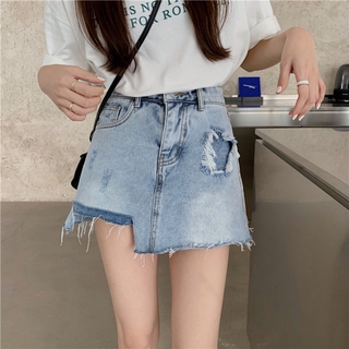 Chân váy jean chữ a thời trang dành cho nữ