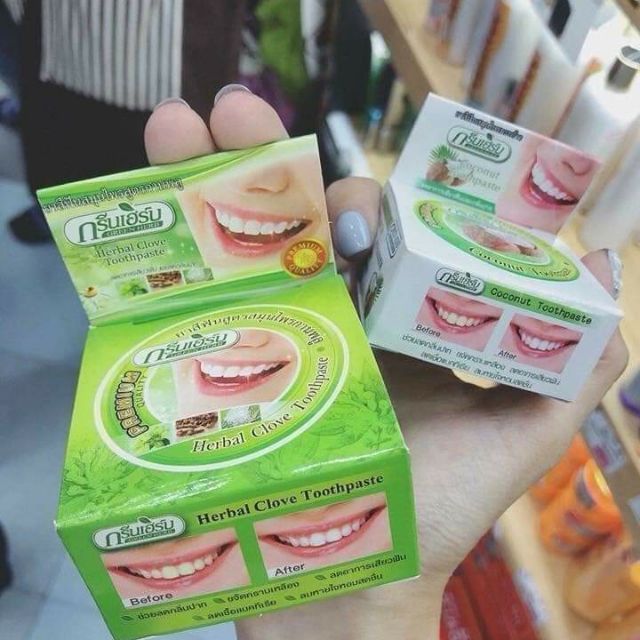 Set trắng răng green herb thái lan