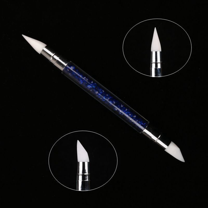 [Hàng mới về] Cọ vẽ trang trí móng đầu silicone 2 đầu