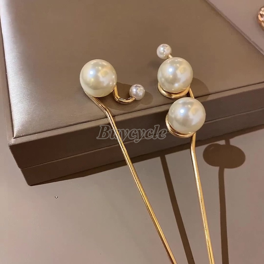 Kẹp Tóc Đính Ngọc Trai Sang Trọng Cho Nữ