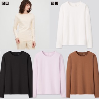 Áo giữ nhiệt heattech nữ cổ tròn dòng U của UNIQLO