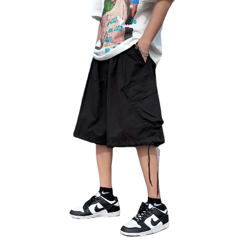 Quần ngắn ống rộng Nhiều Túi Thời Trang Hàn Quốc Cho Nam Size M-4XL