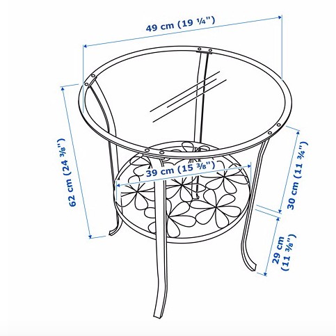 Bàn trà KLINGSBO IKEA chính hãng ( có sẵn)