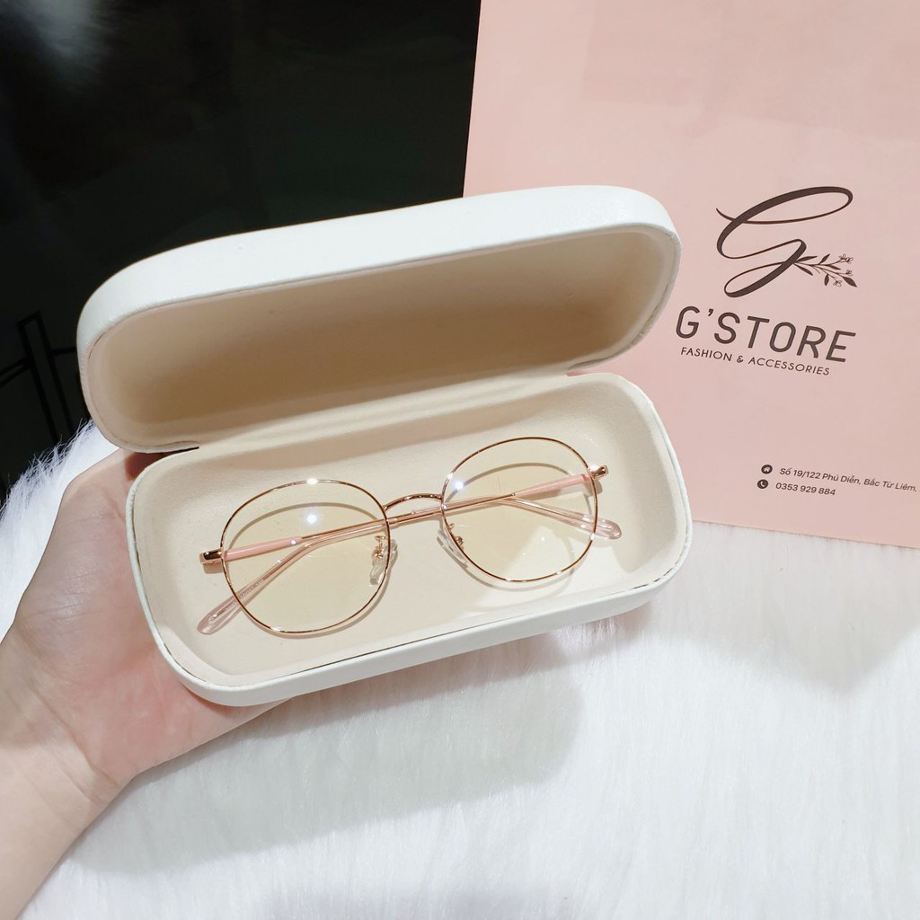 Gọng kính cận kim loại mắt tròn Qiwa Eyewear 72311, Kính cận nữ dáng mắt tròn đẹp | BigBuy360 - bigbuy360.vn