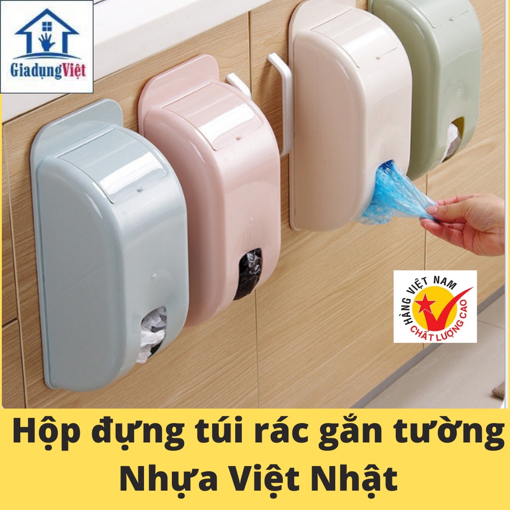 Hộp đựng túi nilong, túi rác dính tường Việt Nhật không cần khoan đục, thiết kế tinh tế hiện đại cho mọi nhà