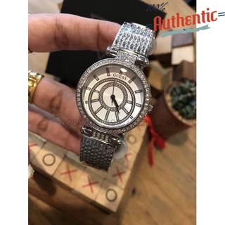 Đồng hồ nữ guess muse crystal silver w1008l1