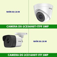 DS-2CE56H0T-ITMF Camera  HD-TVI   5MP - hồng ngoại 20m