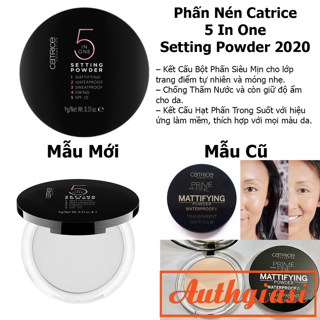 Phấn phủ nén Catrice Setting Powder Waterproof 5 trong 1 dùng cực thích | BigBuy360 - bigbuy360.vn