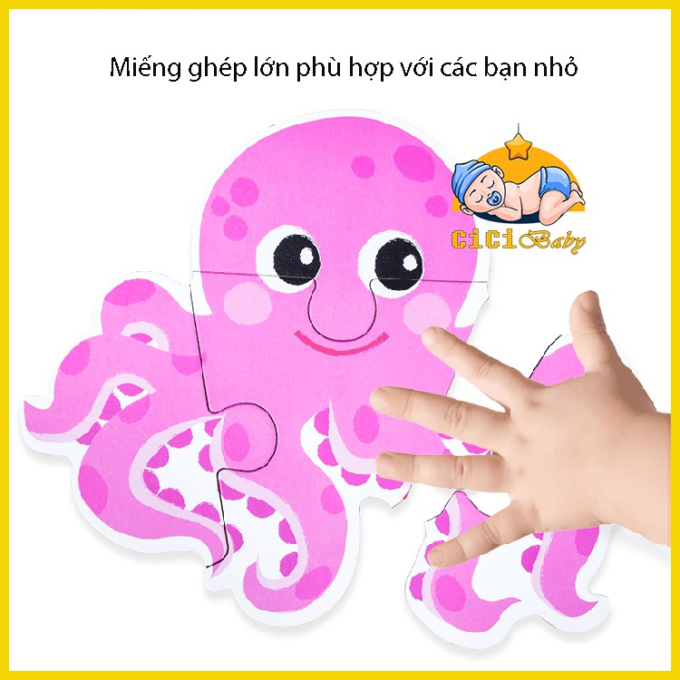 Bộ đồ chơi xếp hình, ghép hình gỗ hộp thiếc chuẩn phương pháp giáo dục Montessori