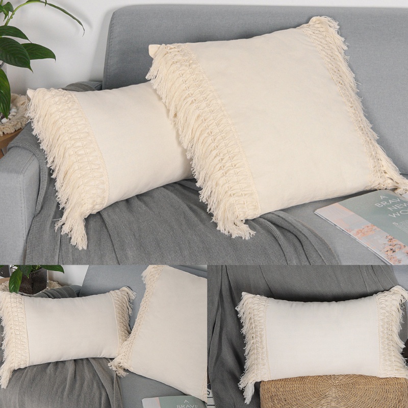 Vỏ Gối Sô Pha / Phòng Khách / Phòng Ngủ Có Tua Rua Kiểu Boho