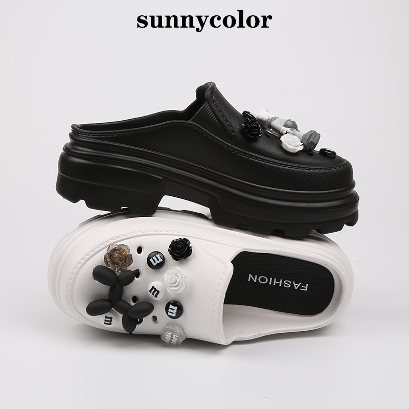 crocs Sticker shoes sticker for cross sandalsDép crocs Quai Chéo Bằng EVA Chống Trượt Họa Tiết KAWS Thời Trang Đi Biển Cho Nữ