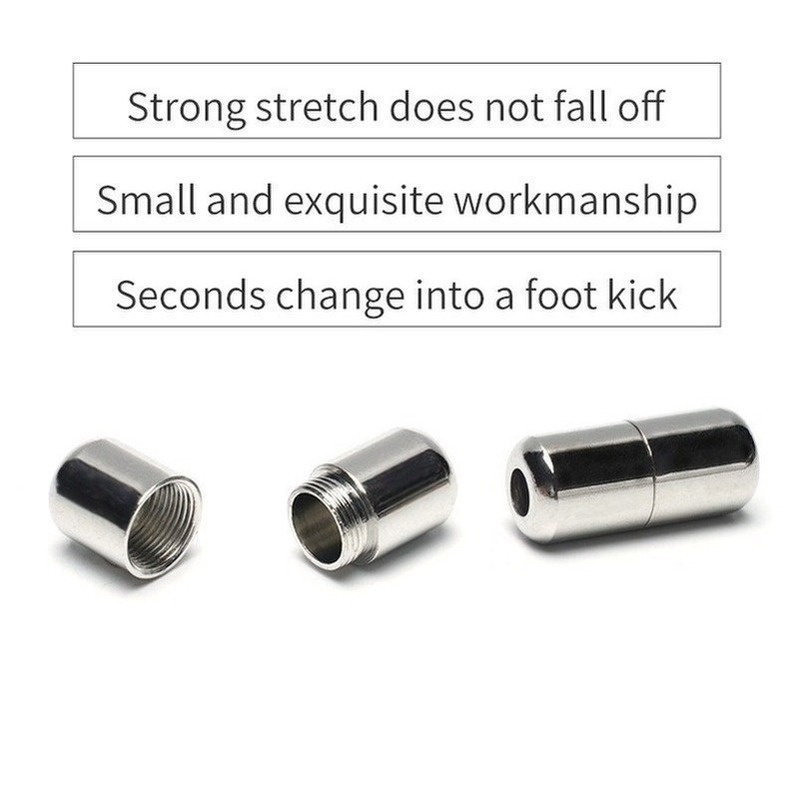 Dây Giày Co Giãn Không Cần Buộc Bằng Kim Loại Tiện Dụng Cho Giày Thể Thao 6