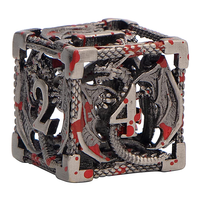 Bộ Xúc Xắc Bằng Kim Loại Polyhedral Sử Dụng Cho MTG Pathfinder D and D20 D12 D10 D8 D6 D4