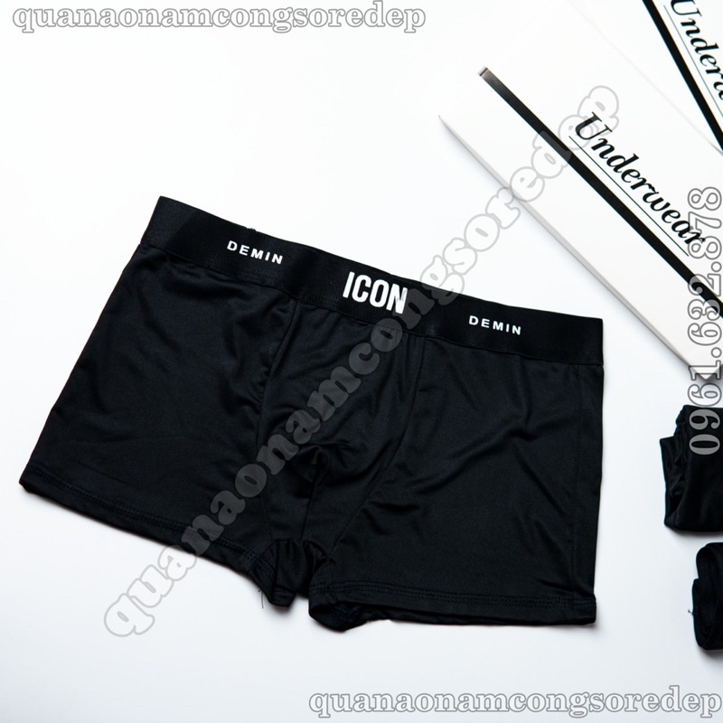 SET 4 , SET 5 quần sịp nam ICON. Quần Lót đùi nam Thun Lạnh ICON Co dãn 4 chiều, Sịp đùi Nam, quần sịp boxer Thun Lạnh