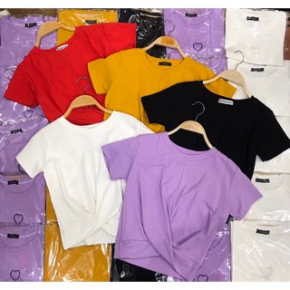 Áo cộc Croptop Xoắn Bụng