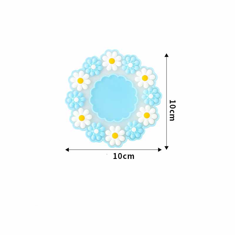 Tấm Lót Ly Chống Trượt Họa Tiết Hoa Cúc Dễ Thương Bắt Mắt
