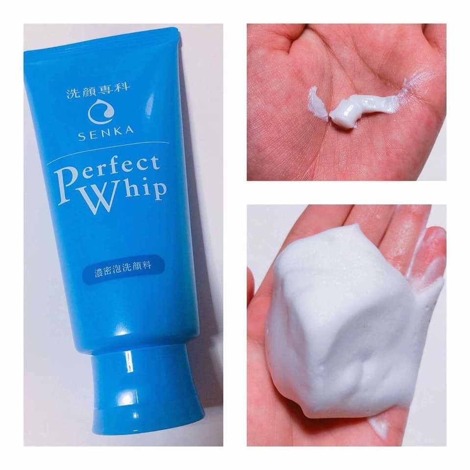 [Hàng Chính Hãng] Sữa rửa mặt Shiseido Senka Perfect Whip- Màu xanh