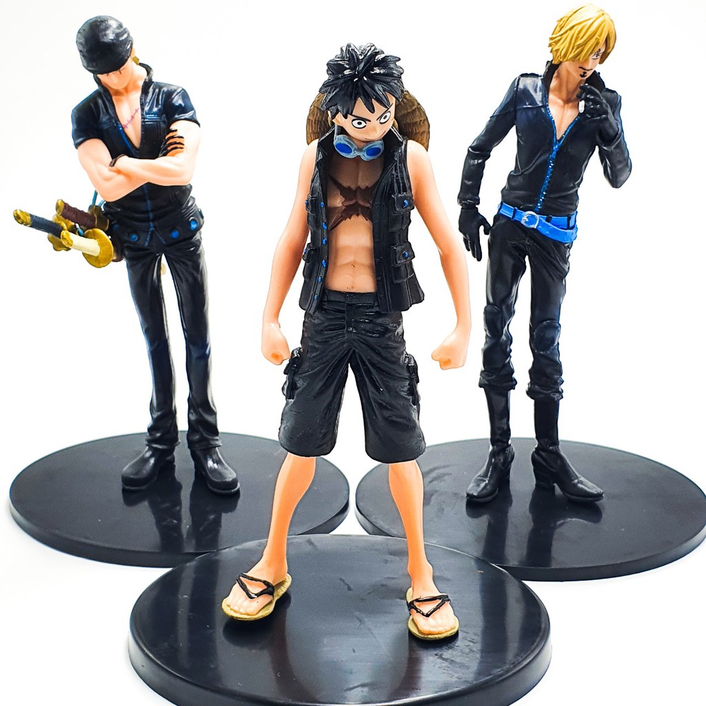 Mô hình One Piece Luffy Zoro Sanji 17cm siêu ngầu