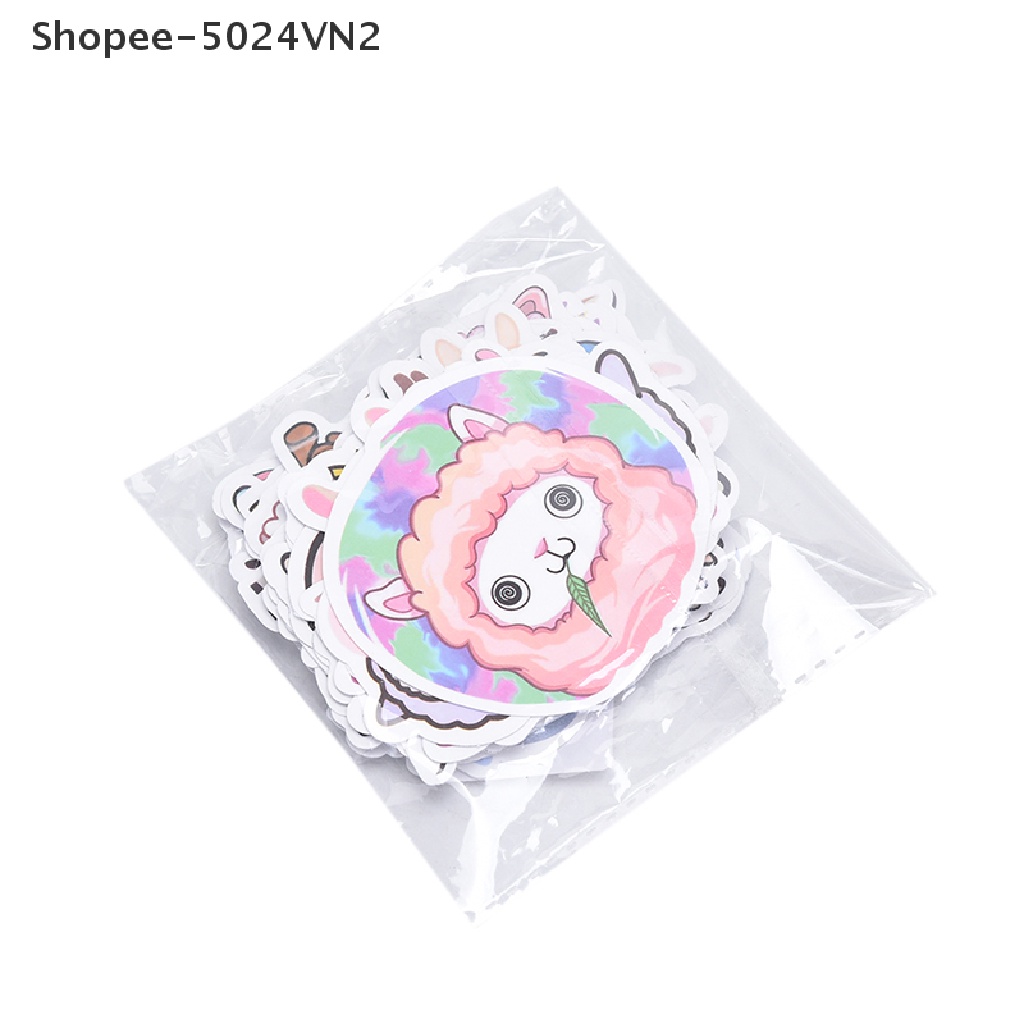 Set 50 Miếng Dán Hình Lạc Đà Alpaca Trang Trí Đa Ứng Dụng