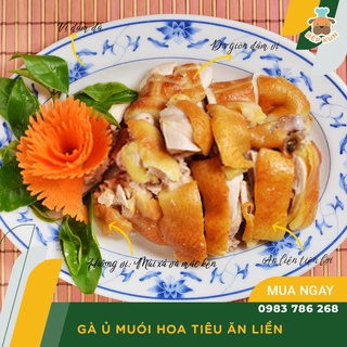 Gà Ủ Muối Hoa Tiêu 1 Khay Nửa Con