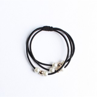 Dây cột tóc phối hạt châu xinh xắn Foxy